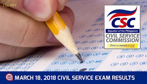 FULL RESULTS: March 18, 2018 civil service exam CSE.